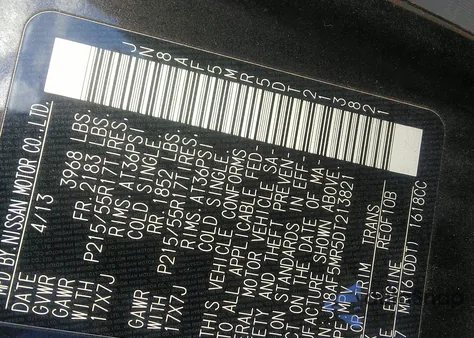 2013 Nissan Juke S из США, поврежденный, VIN JN8AF5MR5DT213821